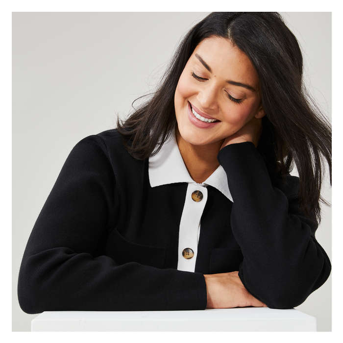 Women+ Crop Shacket
